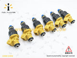 Set of 6 Flow Matched Fuel Injectors 0280150714 for 1984-1993 BMW 318i/is 1.8L