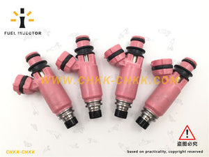 Subaru Impreza Fuel Injectors For WRZ STI Pink JDM Type-RA OEM 195500-3910