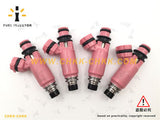 Subaru Impreza Fuel Injectors For WRZ STI Pink JDM Type-RA OEM 195500-3910