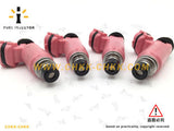 Subaru Impreza Fuel Injectors For WRZ STI Pink JDM Type-RA OEM 195500-3910